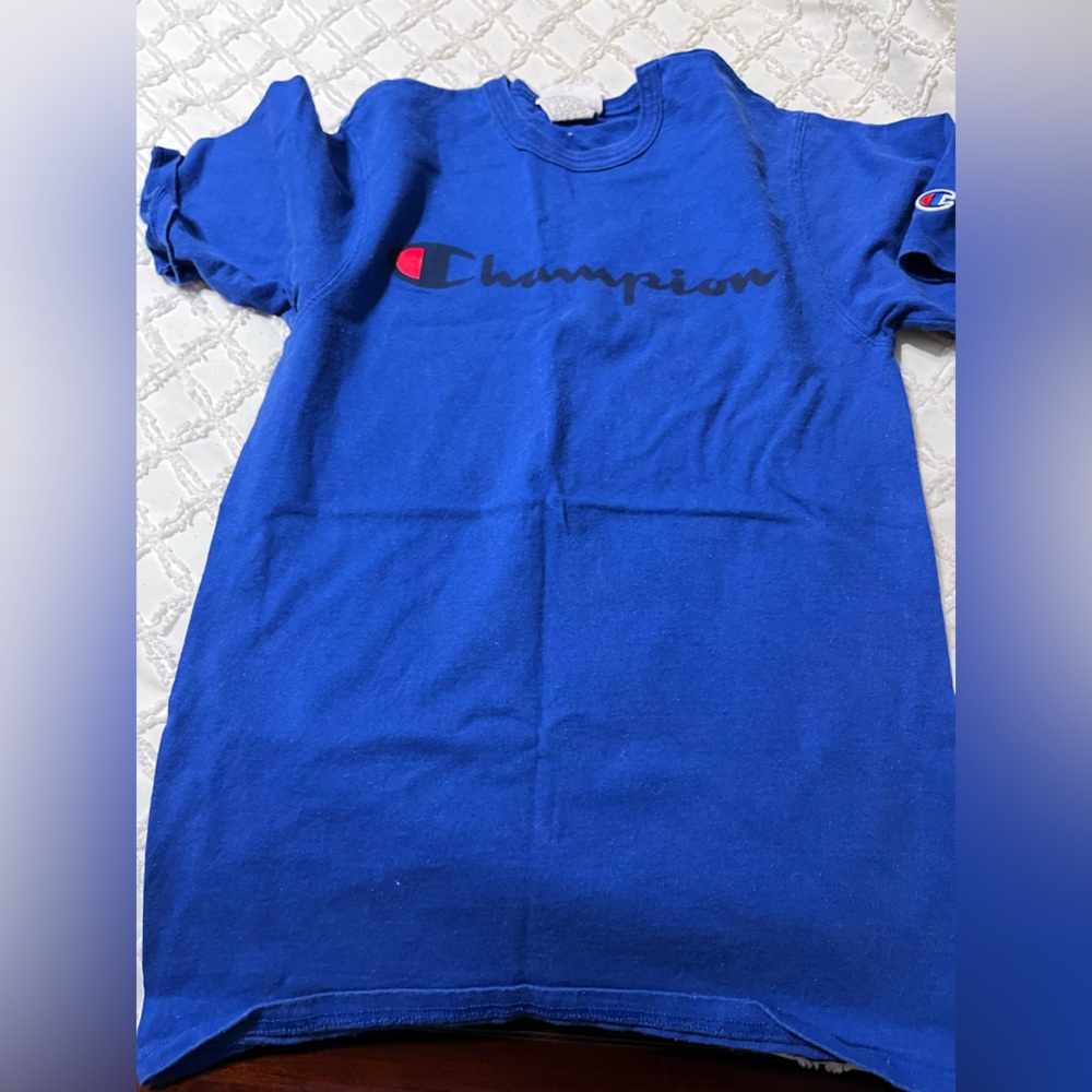 Mens royal blue champion T-shirt